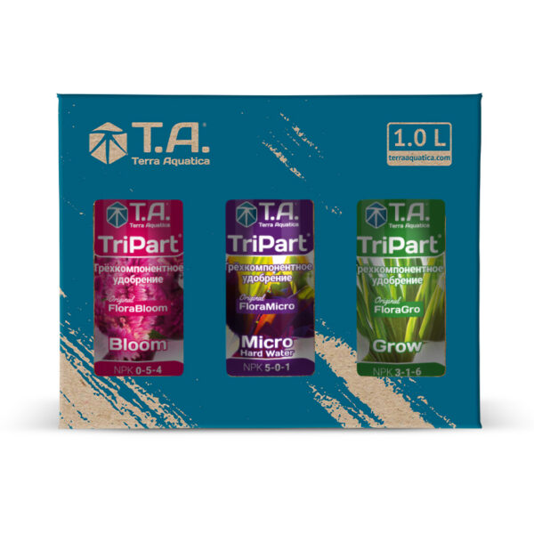 КОМПЛЕКТ БАЗОВЫХ УДОБРЕНИЙ T.A. TRIPART HW 1L (GHE Flora Series)